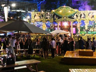 Central to the awe-inspiring artistry and uninhibited festivity of RUNAWAY Gardens is the Magic Mirrors Spiegeltent. Ste...