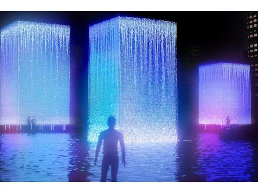 Transforming water into art, waterfalls illuminate Cockle Bay telling a story with bold visuals. Space to Dream invites ... Transforming water into art, waterfalls illuminate Cockle Bay telling a story with bold visuals. Space to Dream invites ...