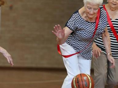 Walking Basketball is a great way to learn the skills of basketball at any age. Modified drills in a safe controlled env...
