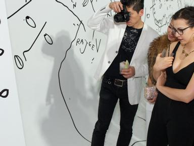 A pop-up exhibition displaying Shantell Martin exclusive prints in collaboration with Absolut Art