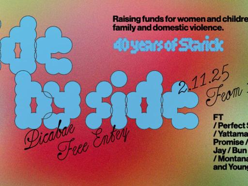Side by Side is back! Join us under the fig tree at Picabar on Sunday 2 November to raise funds for Starick's work suppo... Side by Side is back! Join us under the fig tree at Picabar on Sunday 2 November to raise funds for Starick's work suppo...