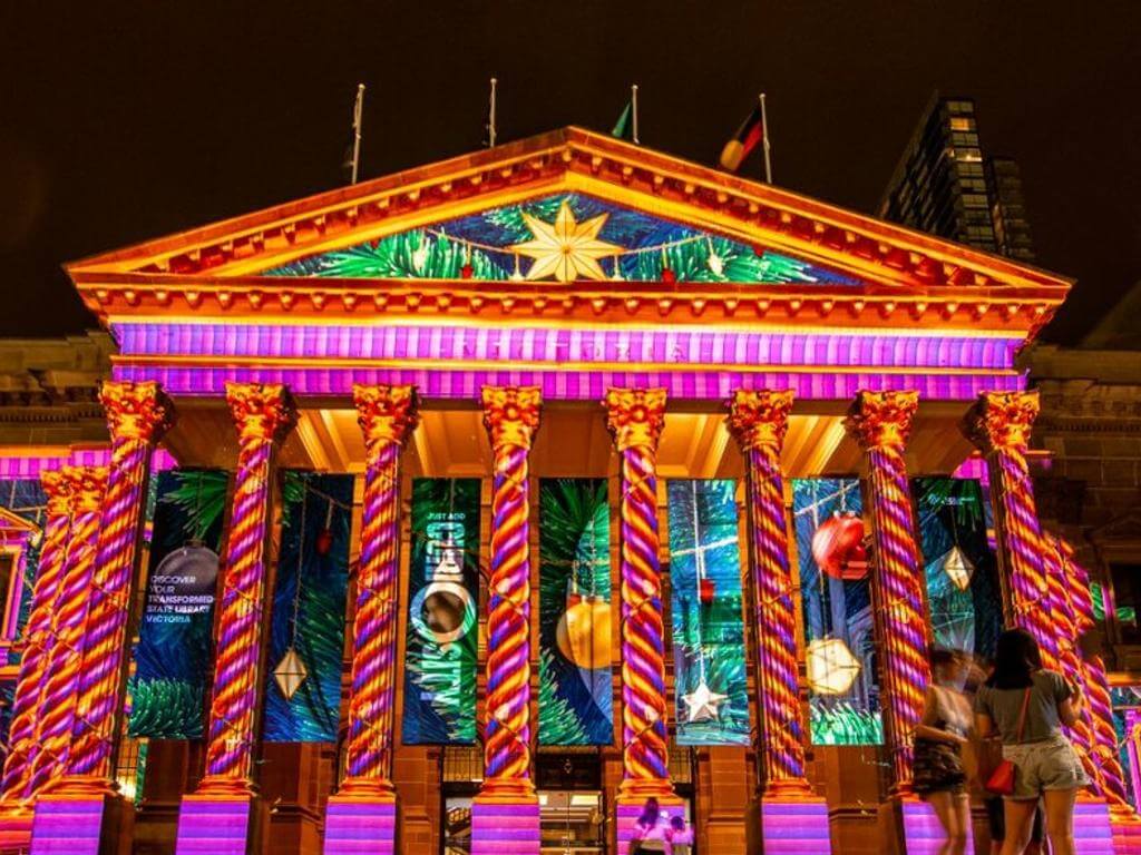 State Library Victoria Christmas Projections 2023 | UpNext