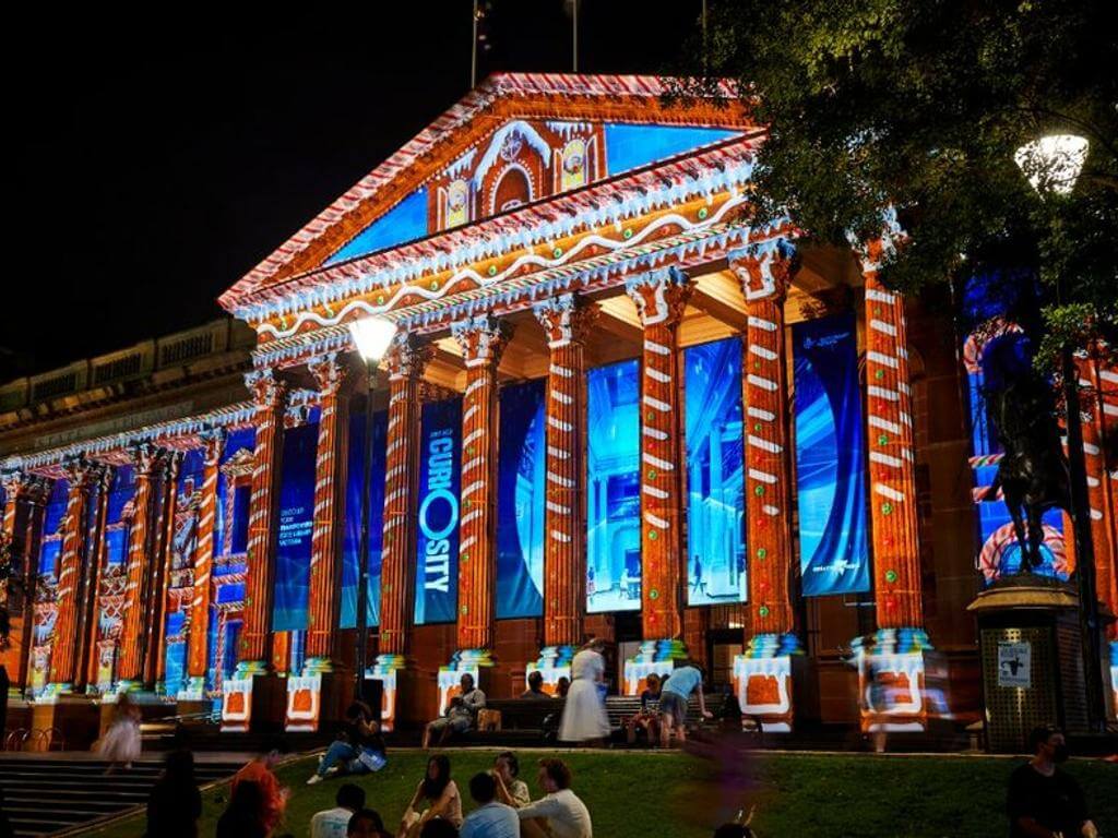 State Library Victoria Christmas Projections 2023 | UpNext