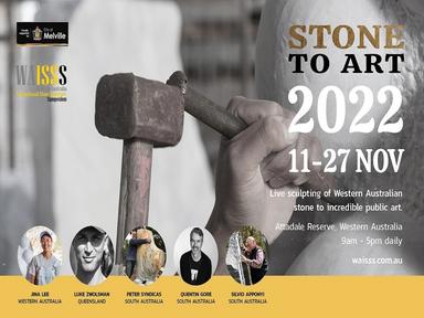 Watch live sculpting from Australian artists form WA stone into incredible art over 16 days.