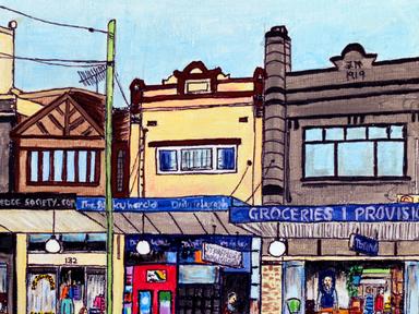 Local artist Kristen Watts creates urban illustrations that depict everyday life in Stanmore- using acrylic paint and in...