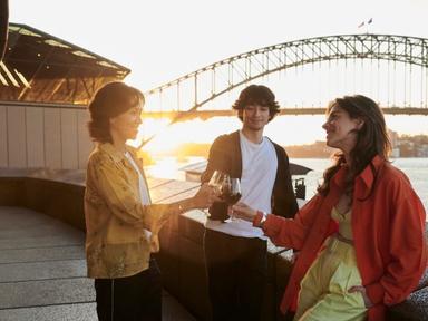 Experience the Opera House at golden hour. For a limited time during Vivid Sydney step inside at sunset for a 1-hour tou...