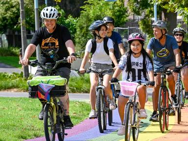 A playful and fascinating guided bike tour of Surry Hills.Whether you're an experienced bike buff or are pushing the ped...