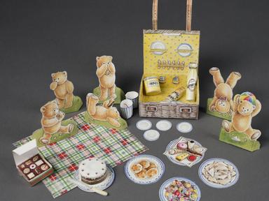 A special collection of children's tea sets, a Teddy Bears' picnic and cookery books are now on display for young folks ...