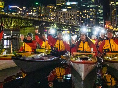 Sydney Harbour Kayaks presents 2 weeks of very special Night-Time Sea-Kayaking Guided Experiences. Paddling through Darl...
