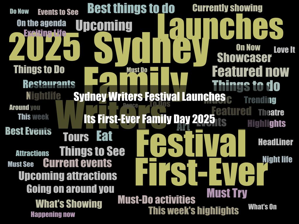 Sydney Writers Festival Launches Its First-Ever Family Day 2025 | What's on in Sydney