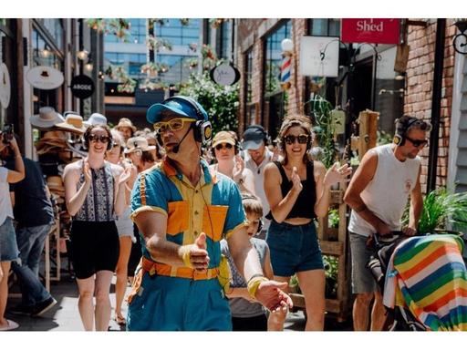 Join Mr Motion for an electrifying Silent Disco Walking Tour, featuring the uplifting dance anthems of the one and only ...
