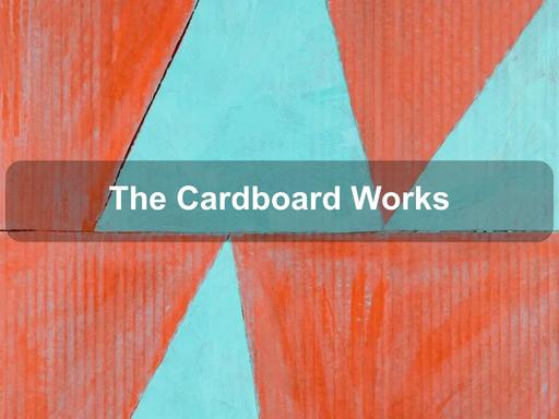 An exhibition by artists Al Munro and Gayle Stockley, exploring colour, geometric abstraction and the application of found cardboard to non-objective painting