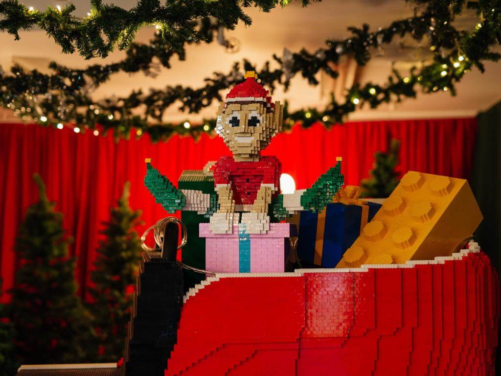 The Giant LEGO Sleigh at The Piccadilly 2024 | North Adelaide