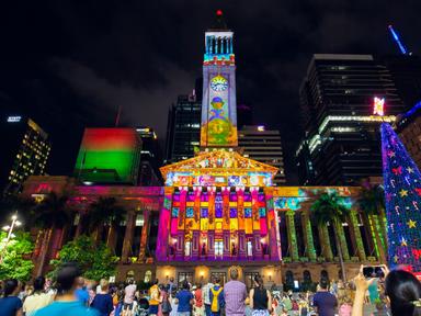 Be amazed by the magic of Christmas at The Lott by Golden Casket City Hall Lights as Brisbane's iconic City Hall is imme...