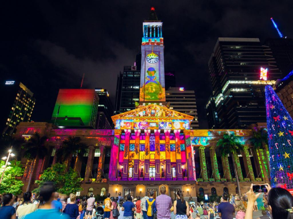 The Lott By Golden Casket City Hall Lights 2022 | What's on in Brisbane City