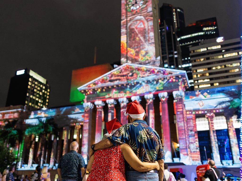 The Lott by Golden Casket City Hall Lights 2023 | Brisbane City