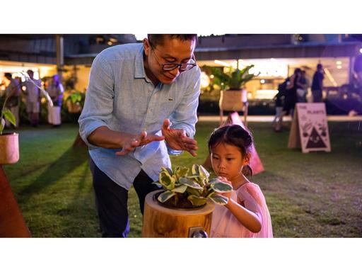 Connect with nature! Reach out and touch real plants to play these unique organic instruments.The Musical Plants are new... Connect with nature! Reach out and touch real plants to play these unique organic instruments.The Musical Plants are new...