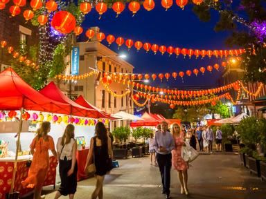 The air comes alive with the sights- scents and sounds of Asian street food at The Rocks Lunar Markets. Open Friday to S...