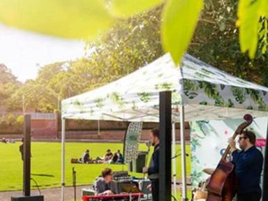 Relax and listen to live music for free at The Sound Society, once a month at Roma Street Parkland, Brisbane's biggest s...