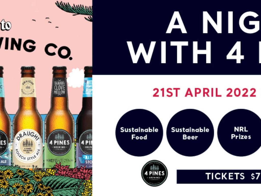 The Willoughby Hotel and 4 Pines sustainable beer dinner 2022 | What's on in Chatswood