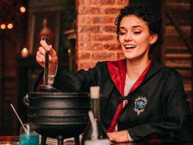 Our talented cast will take you on an adventure into a world of fantasy, magic, science, and boozy potions.