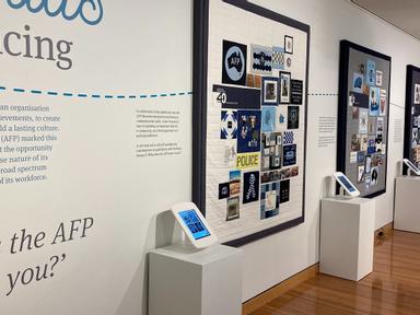 The Australian Federal Police Museum's Threads of Policing exhibition is opening at the Canberra Museum and Gallery on S...