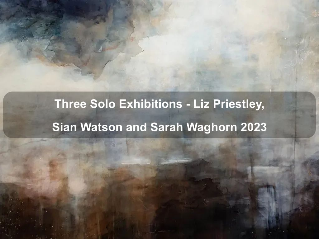 Three Solo Exhibitions - Liz Priestley, Sian Watson and Sarah Waghorn 2023 | Fyshwick