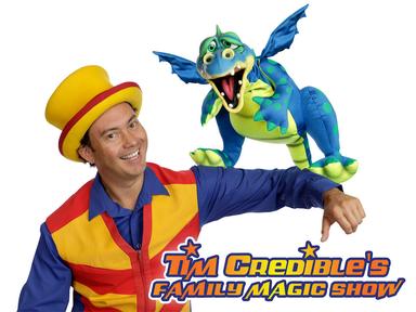 Introducing Tim Credible and his trusty sidekick, Douzie the Dragon! This dynamic duo is ready to bring the ultimate entertainment experience for the whole family. Get ready for a show filled with non-stop fun, laughter, and amazement that will have