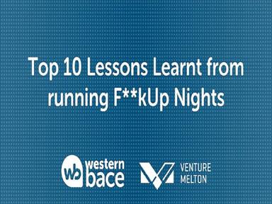 Top 10 Lessons Learnt from running F**K-Up Nights 2020