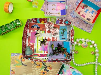 Let kids unleash their creativity with this fun and functional craft activity! Using a variety of collage materials and decorative paper, children can design and... Let kids unleash their creativity with this fun and functional craft activity! Using a variety of collage materials and decorative paper, children can design and...