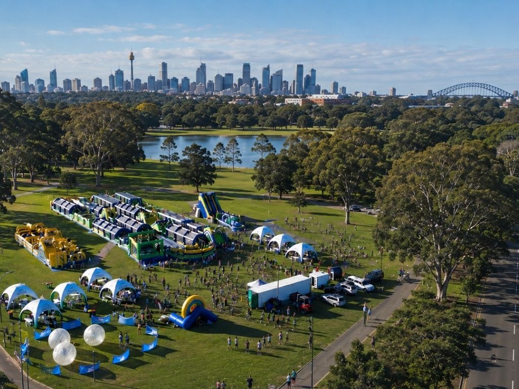 Tuff Nutterz at Centennial Park Australia's Biggest Inflatable Obstacle Course 2026 | What's on in Sydney
