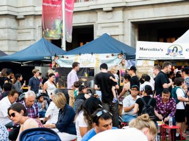 In the spirit of footy, the City's iconic Twilight Hawkers Market will open early for the Grand Final on Friday and Saturday nights.