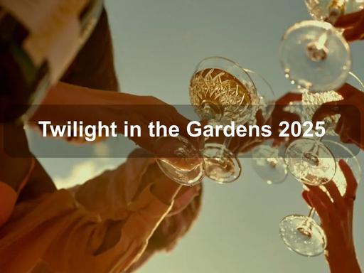 Enjoy Twilight in the Gardens every Friday from 4 pm in the beautiful Rose Garden