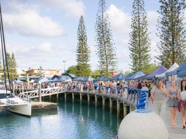 The Twilight Makers Market located in Cleveland on the boardwalk of the Raby Bay Harbour is a monthly market featuring c...