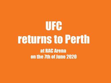UFC®, the world's premier mixed martial arts promotion, today announced its return to Perth for UFC®