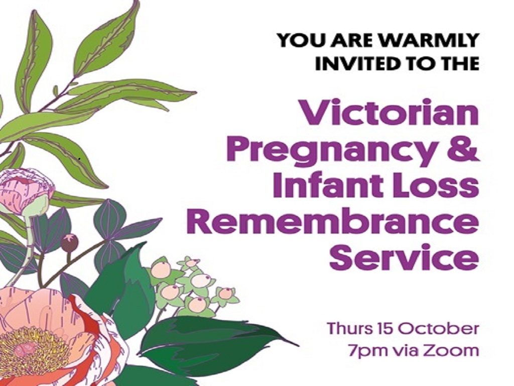 Victorian Pregnancy and Infant Loss Remembrance Service 2020 | Melbourne