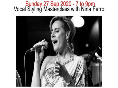 Nina Ferro Vocal Styling Masterclass