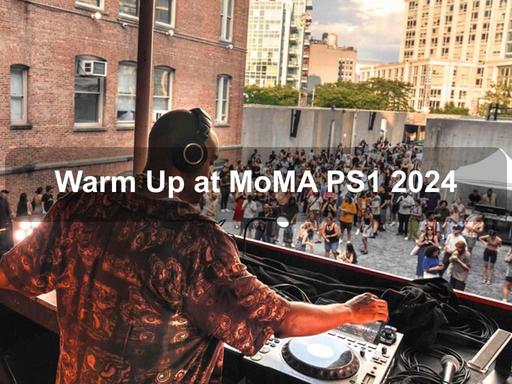 MoMA PS1’s summer concert series features an array of live and electronic music performances. Audience members can view exhibits between sets.