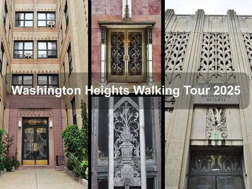 Join architectural historian Tony Robins on an in-person walking tour discovering all the Art Deco gems in Washington Heights.