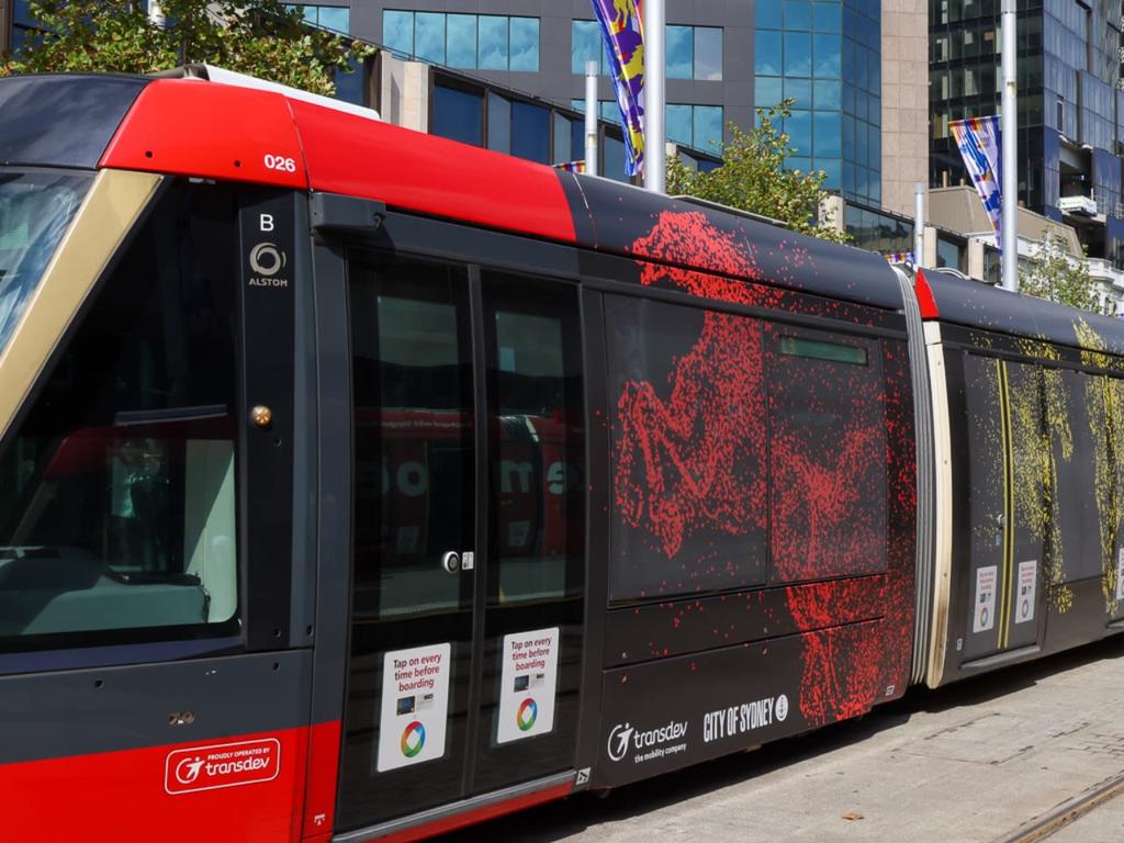 We Run Into the Fire Together light rail by Jason Wing 2026 | What's on in Sydney image 1