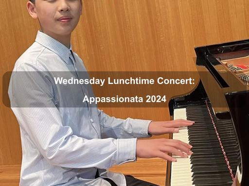 At the Wesley Music Centre Lunchtime concert series, the extraordinarily talented young pianist Charles Huang returns to present Beethoven's Piano Sonata No
