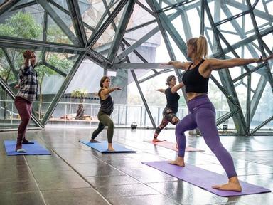 Stop and smell the smoothies, and step into a Fed Square transformed into your own, personal health and wellbeing villag...