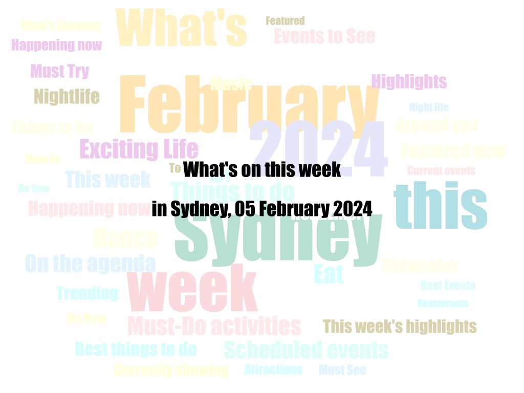 What's on this week in Sydney, 05 February 2024 | UpNext