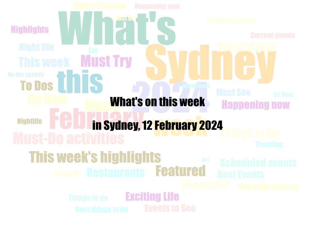 What's on this week in Sydney, 12 February 2024 | UpNext